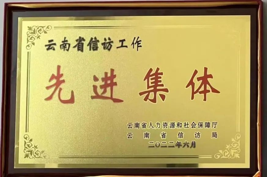 喜讯！省医保局待遇保障处获“云南省信访工作先进集体”称号